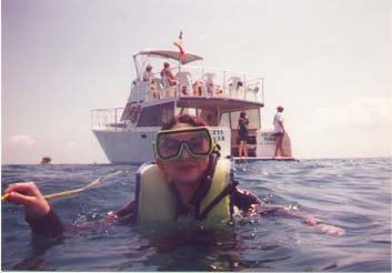 sharon snorkeling